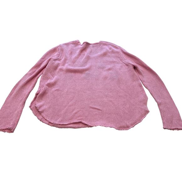 Simply Southern BUNDLE Pink Sun Kissed/Beach Babe Embroidered Vneck Sweater S/M - Picture 4 of 7